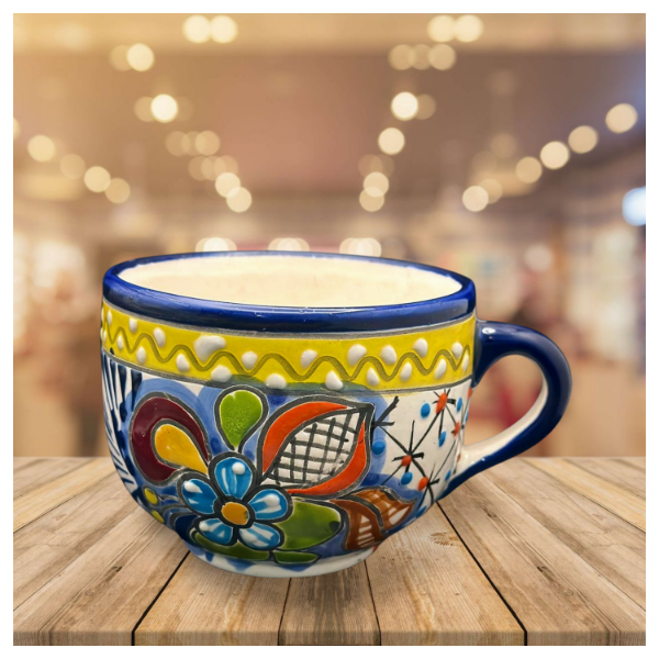 Taza talavera con diseños unicos