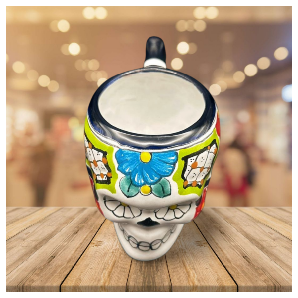 Taza Calavera Colores de Talavera